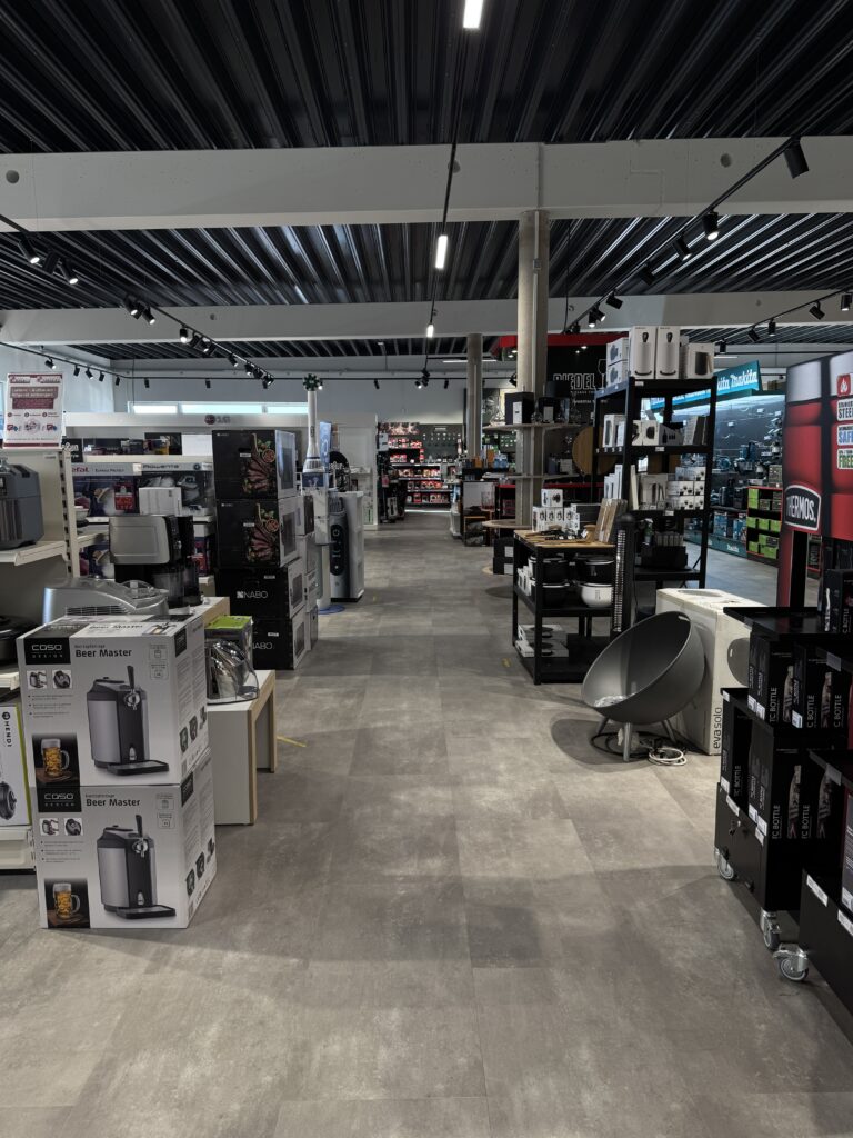 Blick in den Store des Haushaltsparadieses