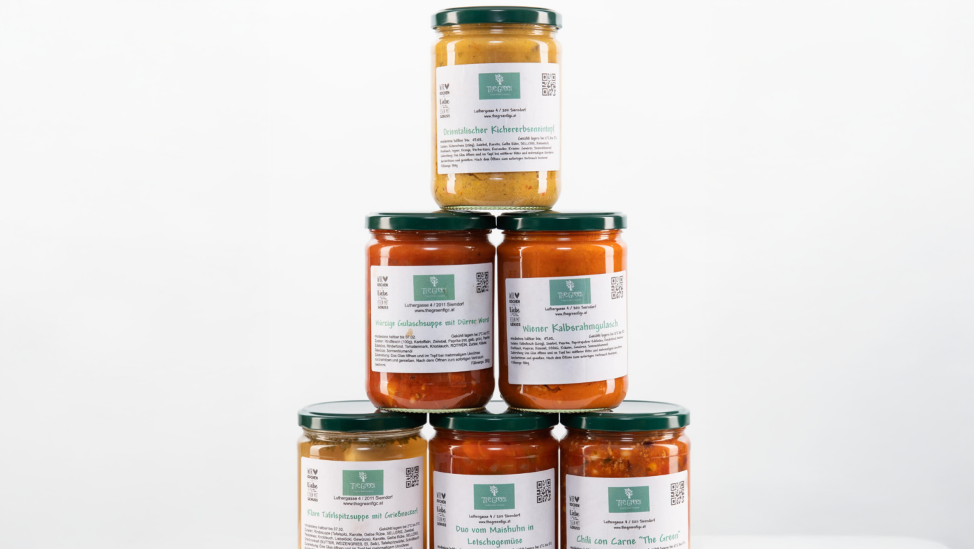 Nachhaltige Gerichte im Glas von The Green: Frische, Regionalität und ein funktionierender Mehrwegkreislauf im Alltag