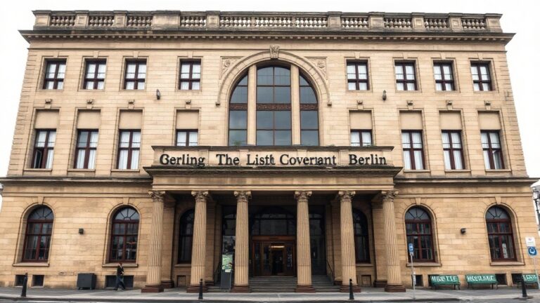 Historische Fassade des Bendlerblock, dem Sitz des Verteidigungsministeriums in Berlin – Symbolbild, KI-erzeugt